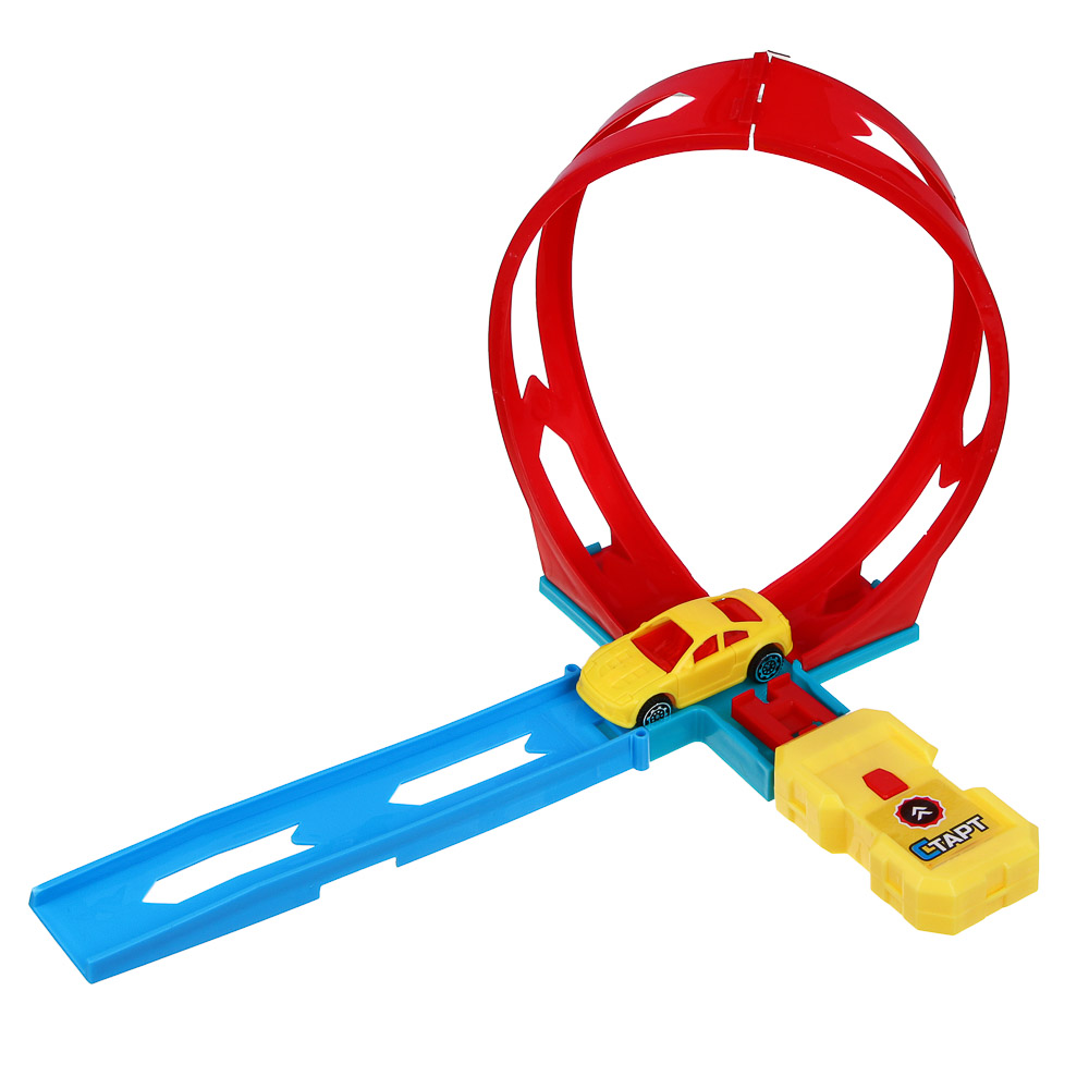 ИГРОЛЕНД Автотрек "Супергонки", машинка в наборе, PP, 22х4,5х17 см - #7