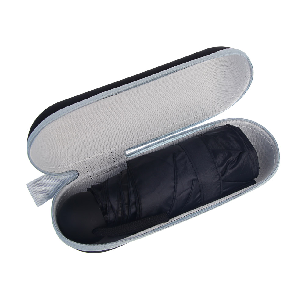 Зонт-мини механика в чехле, диаметр 90 см, 6 спиц, сплав, пластик, полиэстер, UF, 3 цвета - #8