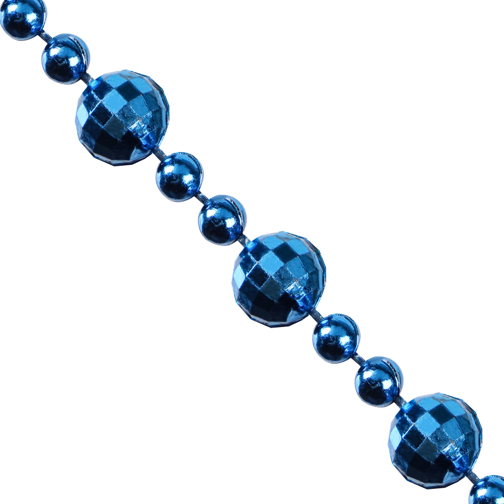 СНОУ БУМ Бусы декоративные 0,8x270 см, синий, 26-567 - #1