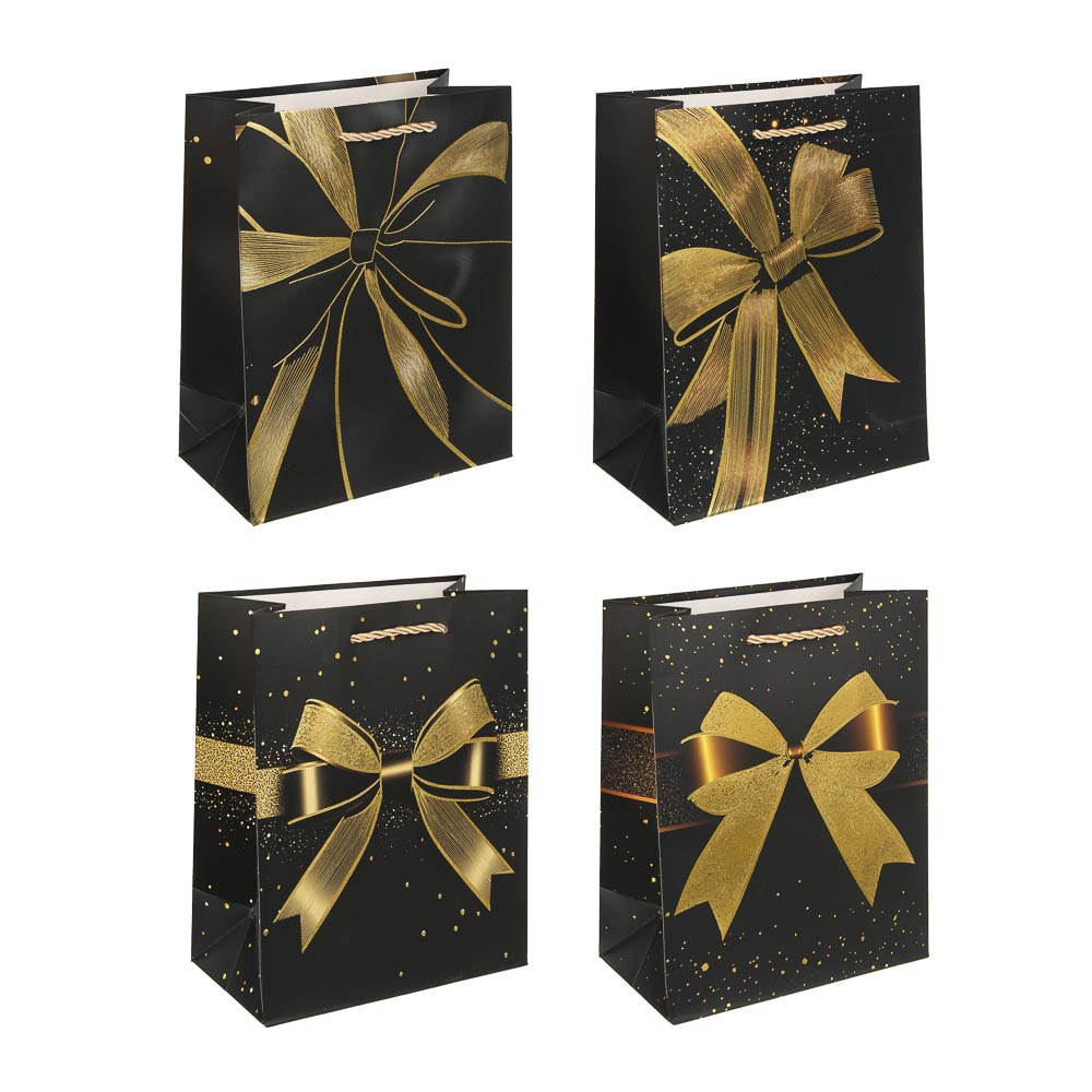 Пакет подарочный тм Fntastic M 18x23x10см, бумага, 4 дизайна, арт.9 - #1