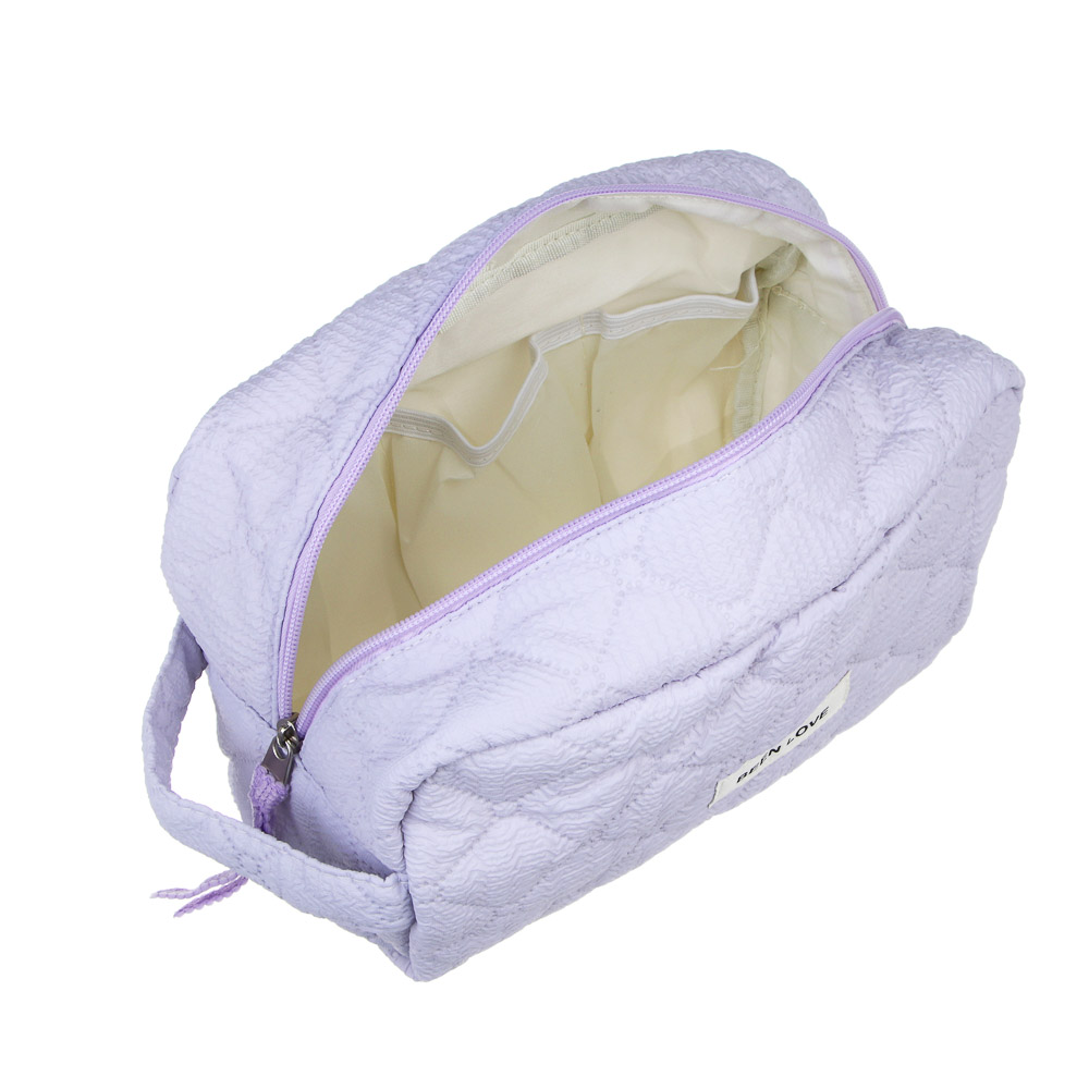 ЮL Косметичка стеганая дутая с боковой ручкой Килт, 100% ПЭ, 24х13х10см, 2 цвета - #4