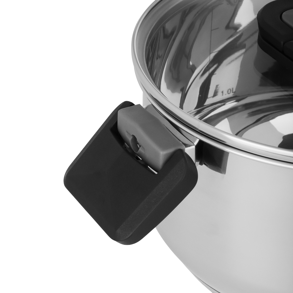 Кастрюля тм SATOSHI Манн 20х11,5см. 3,5л. со стекл. крышкой, индукция - #3