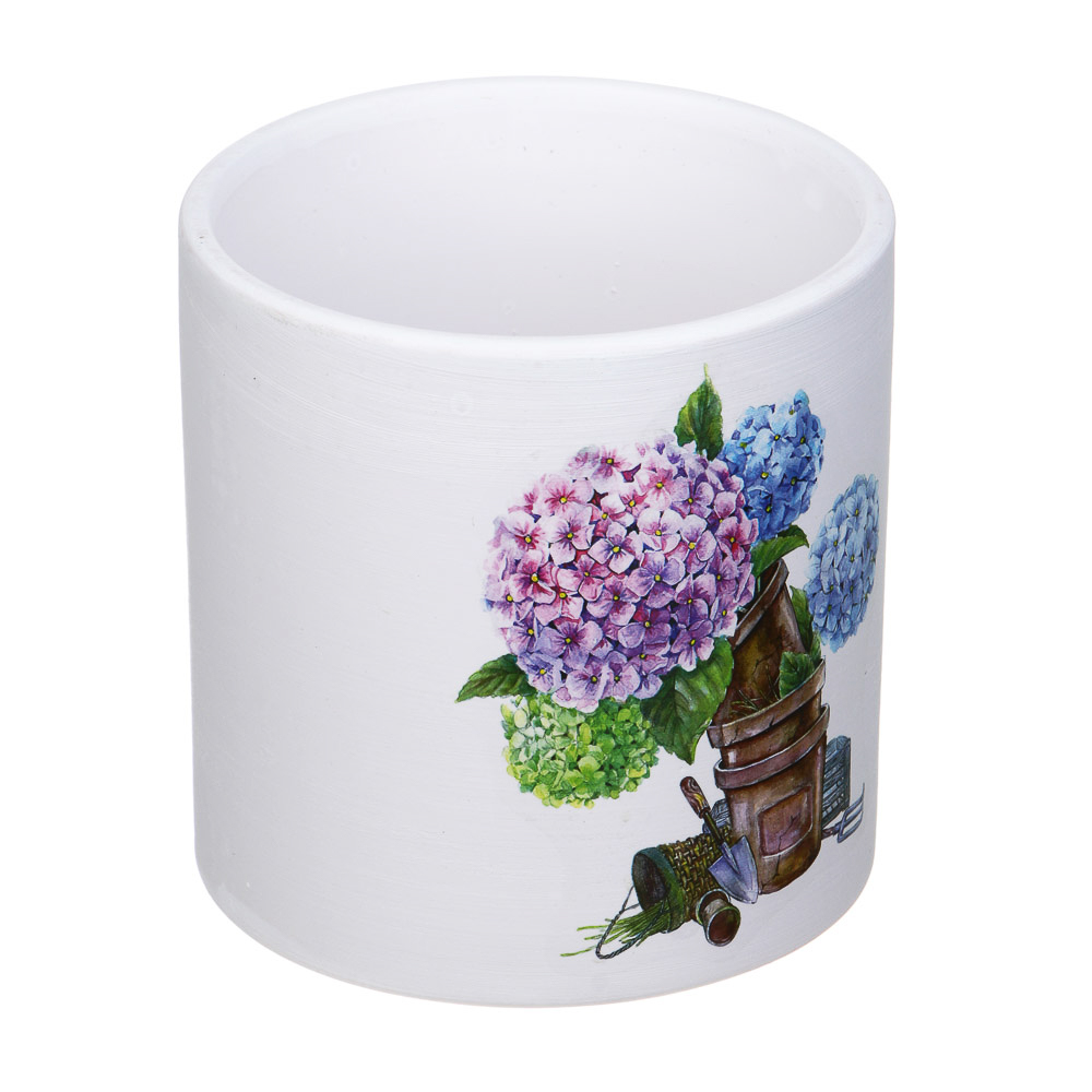 INBLOOM Кашпо Цветы 10х10см, керамика - #3