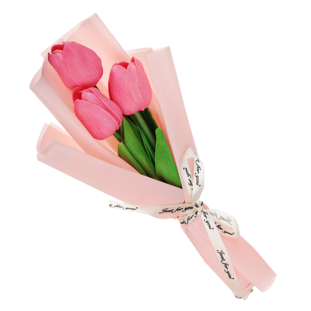LADECOR Букет тюльпанов, материал PU, 36х13 см 4 цвета - #3