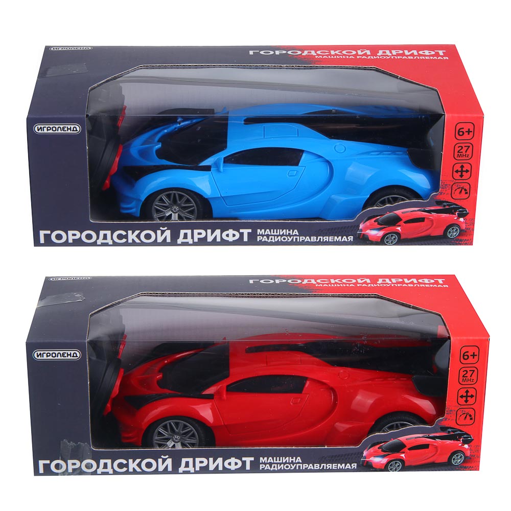 ИГРОЛЕНД Машина радиоуправляемая "Городской дрифт", 4-канальный пульт, 5АА,PP, 21,5x9,5x7 см, 2 диз - #3