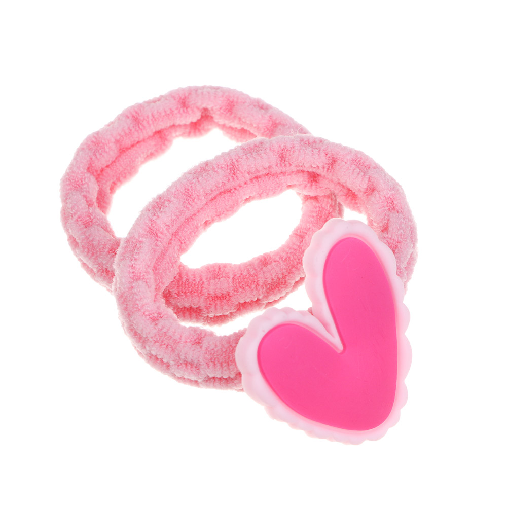 ЮНИLOOK Набор детских резинок для волос 2 шт и заколка 1 шт, d4см, 5см, металл, ПЭ, ТПР, 6 дизайнов - #5