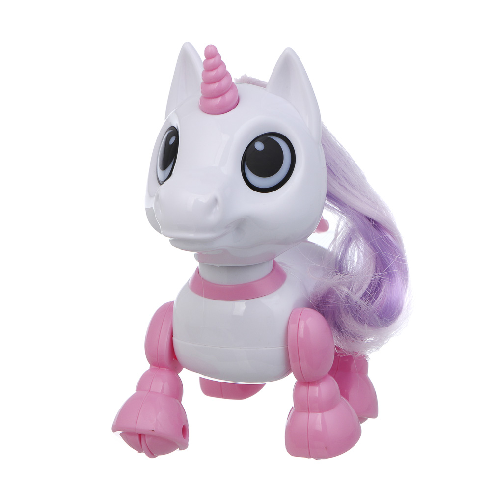 ИГРОЛЕНД Игрушка "Интерактивный питомец" единорог, ABS, звук, свет, движ., 2хAAA, 12,5х8х13,5 см - #5