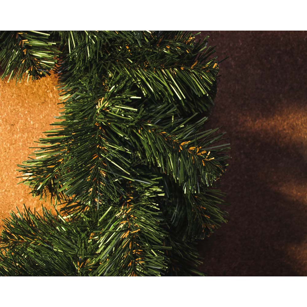 Венок рождественский Сноубум, зеленый 30 см - #4
