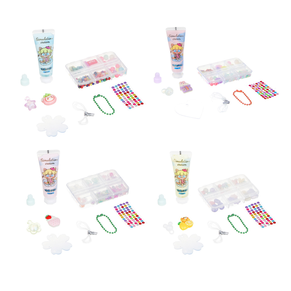 ХОББИХИТ Набор для творчества с крем-клеем "Маленькая модница", 16,6х4х13см, PET, PP, PVA, 4 дизайна - #3