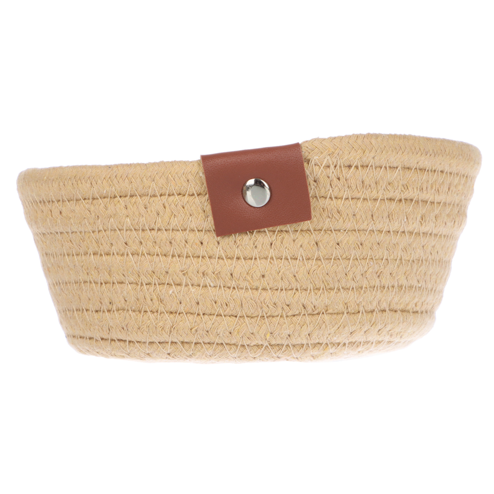 VETTA Корзина плетеная низкая, d14х6см, поликоттон - #2