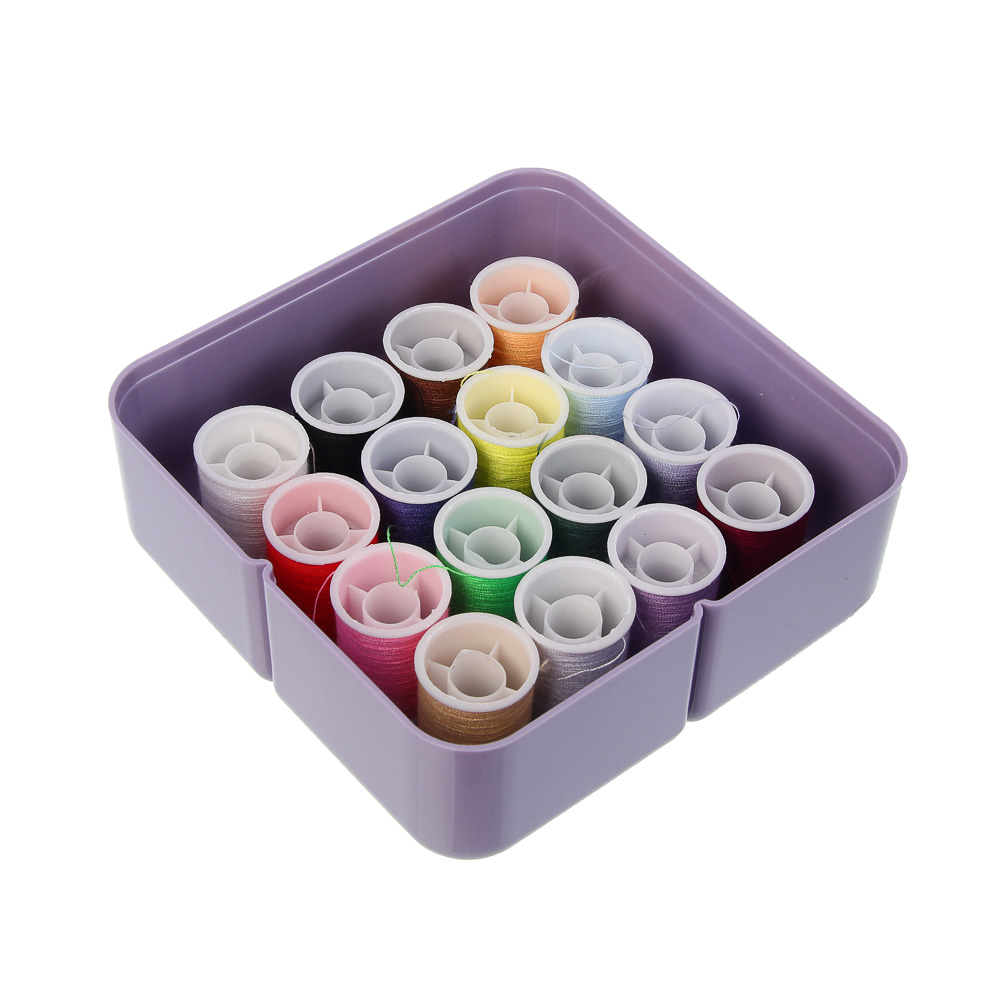 Набор швейных принадлежностей, 21 предмет, АБС, 11,7х5,6см, 4 цвета - #8