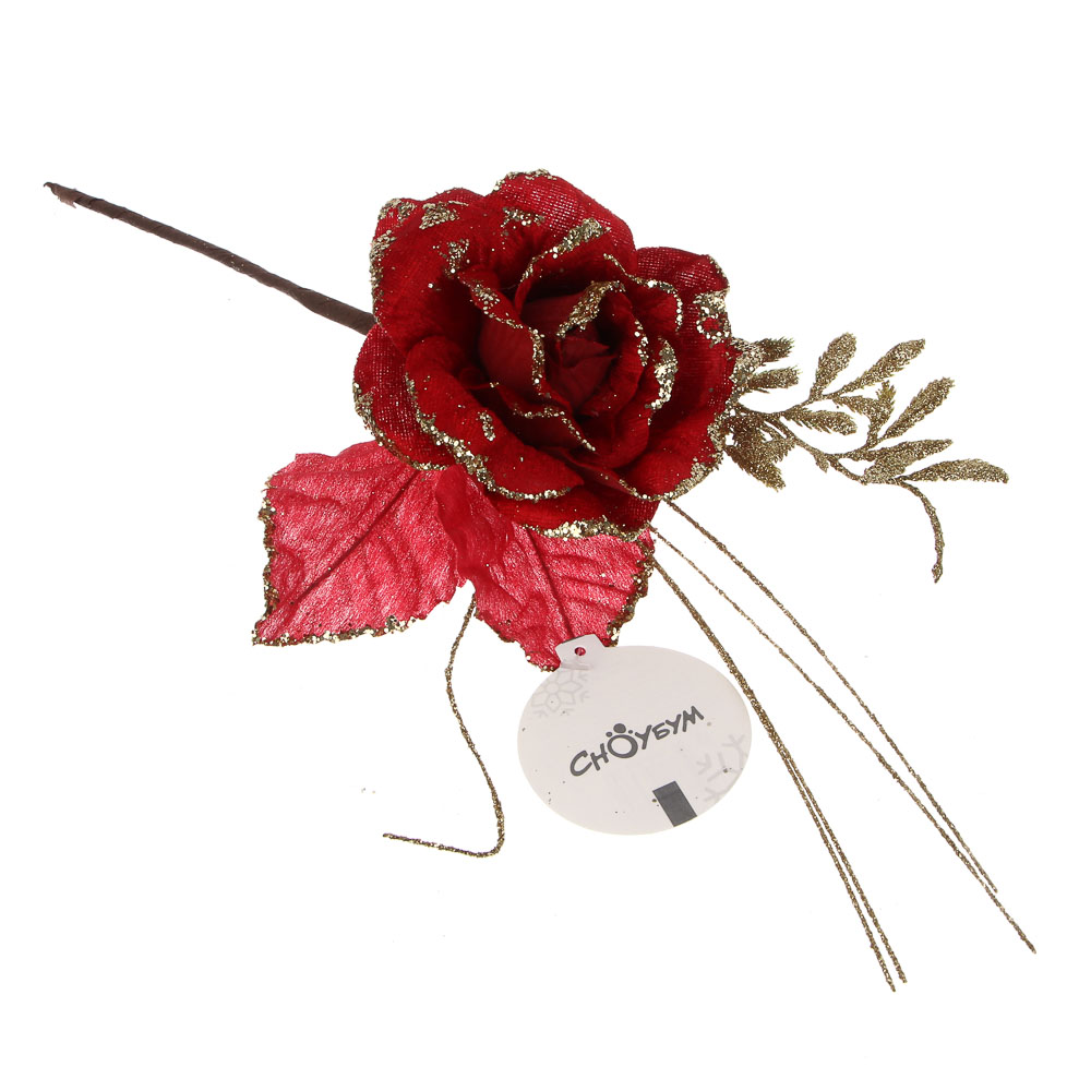 СНОУ БУМ Цветок 32 см, металл, полиэстер, ассортимент цветов, 4 цвета - #6