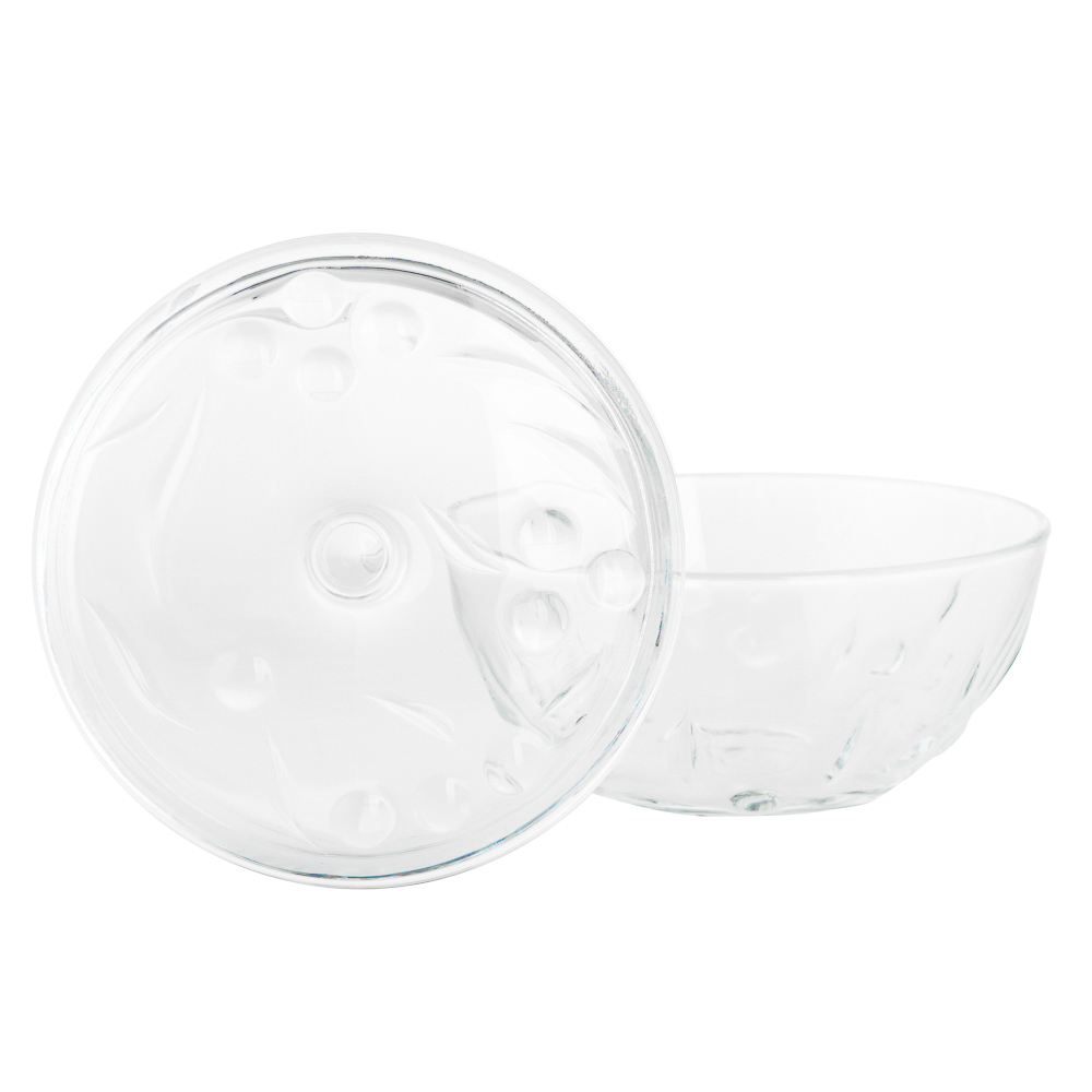 PASABAHCE Перла Сахарница с крышкой 140мм 500мл, стекло, 97236B - #5