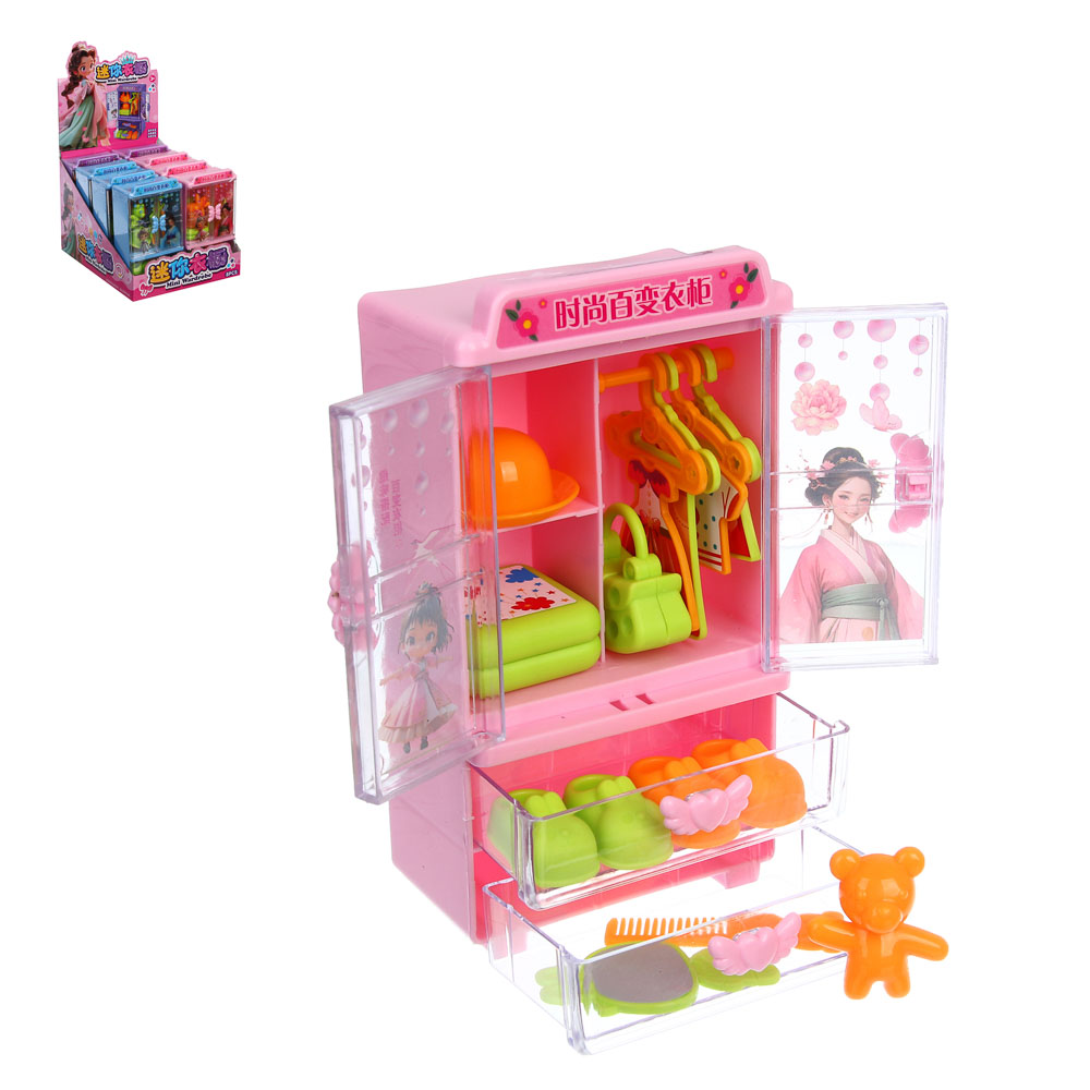 Мебель для кукол с гардеробом, PP, ABS, тм ИГРОЛЕНД - #1