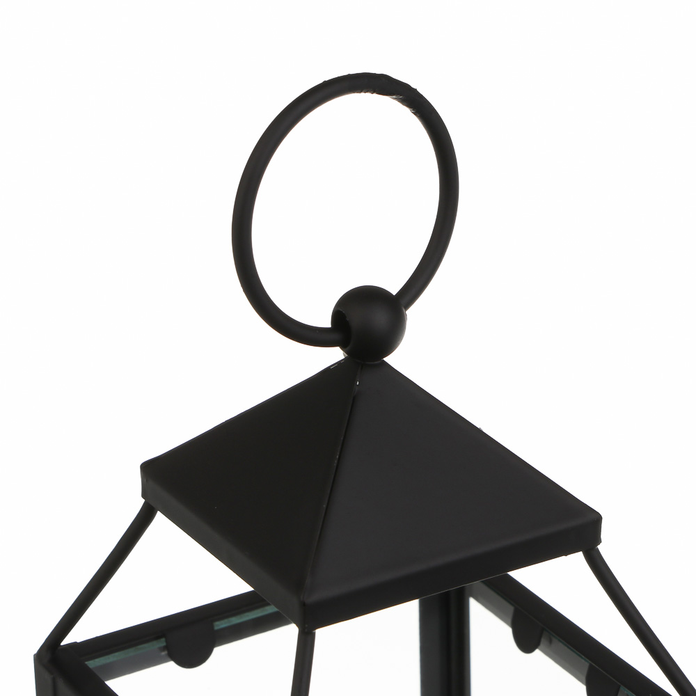 Подсвечник в виде фонарика, 8x8x18 см, металл, стекло - #2