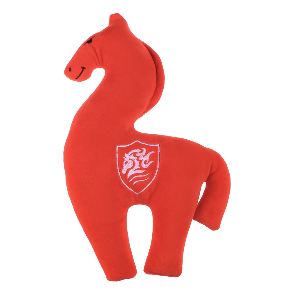 Лошадка вельбоа, 38 см, Вельбоа+ПЭ+вышивка - #1