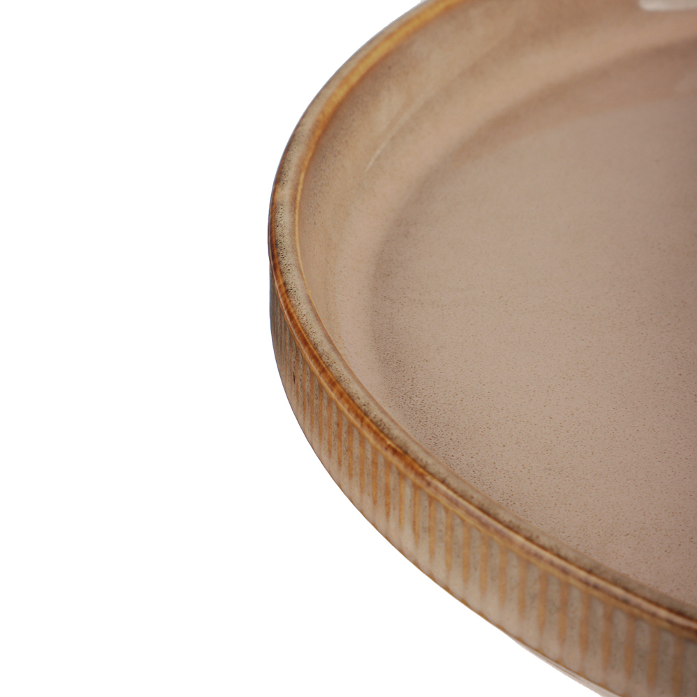 MILLIMI Кантри тарелка подстановочная 25,9см, керамика, бежевый - #3