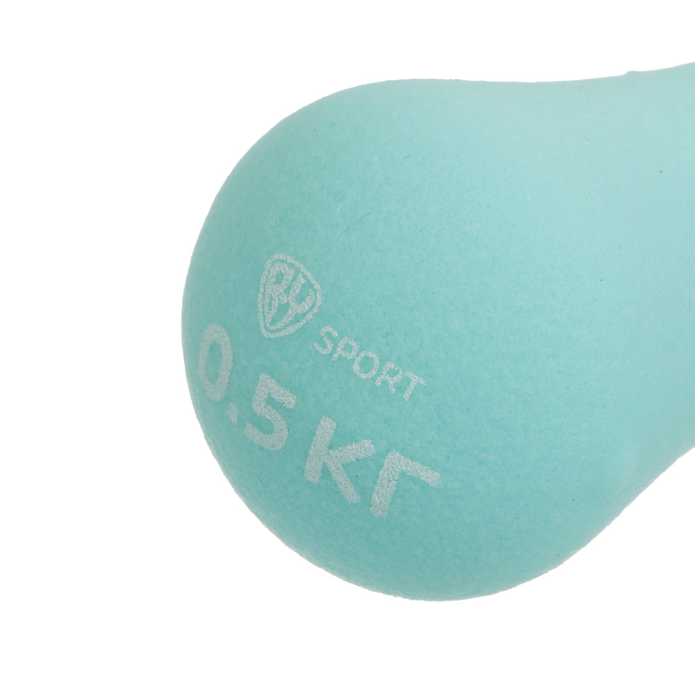 Гантель в форме кости с неорпеновым покрытием 0,5кг (+-100гр) тм BY SPORT, металл - #2