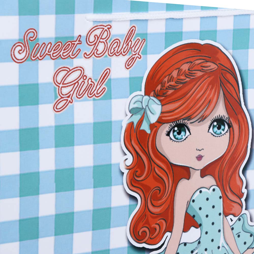 Пакет подарочный бумажный, 26x32x9 см, 128 гр, 4 дизайна, Pretty Girls - #3