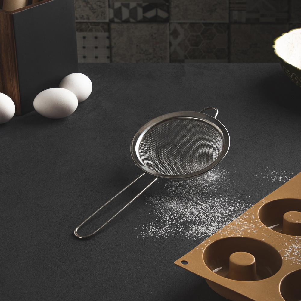 VETTA Сито с ободом и ручкой 12см, нерж.сталь - #8