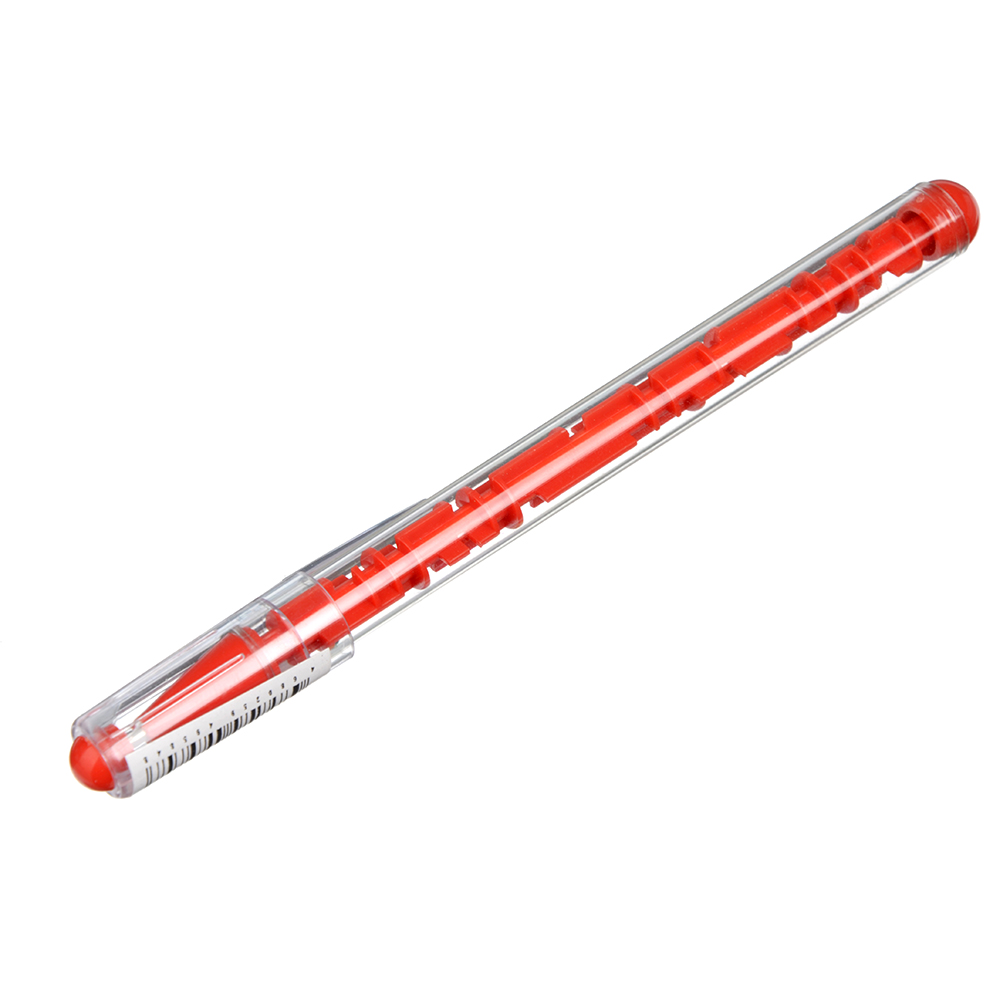 Ручка шариковая синяя, с игрушкой "Лабиринт", пластик - #1