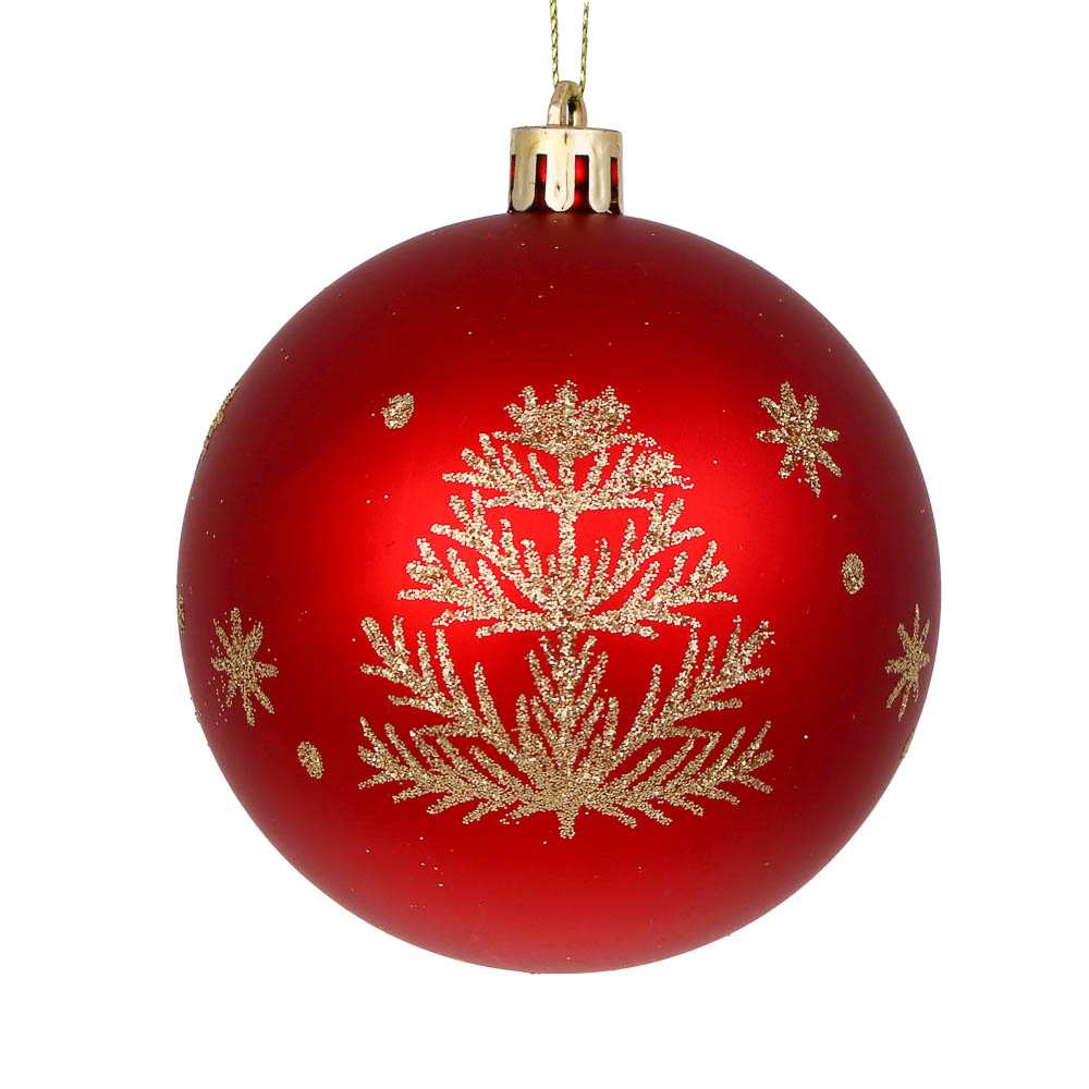 СНОУ БУМ Набор шаров 8см, 12шт, красный, 26-202 - #2