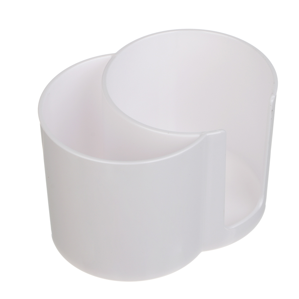 Органайзер для ватных дисков и палочек тм ЮНИLOOK, пластик, 9,5х6,5х6,5 см, белый - #1