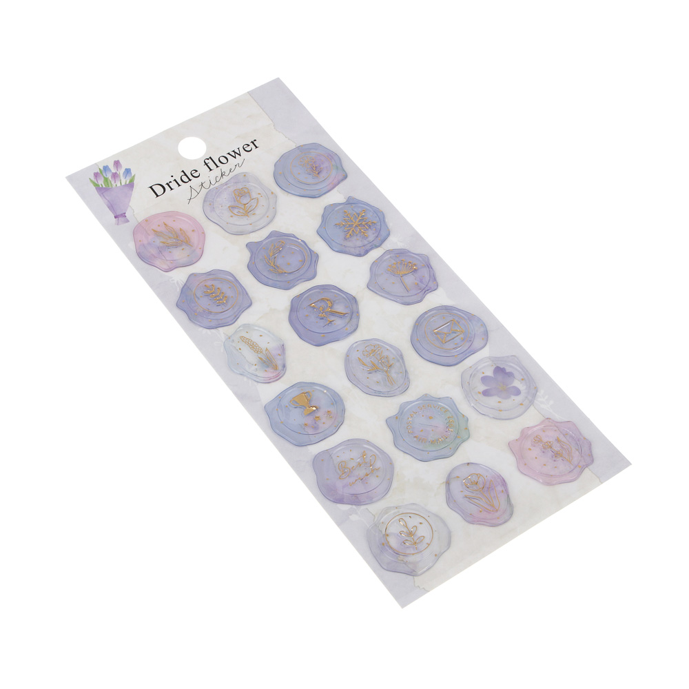 Набор наклеек-штампов для творчества, 9х20,5см, пластик, 6 дизайнов - #3