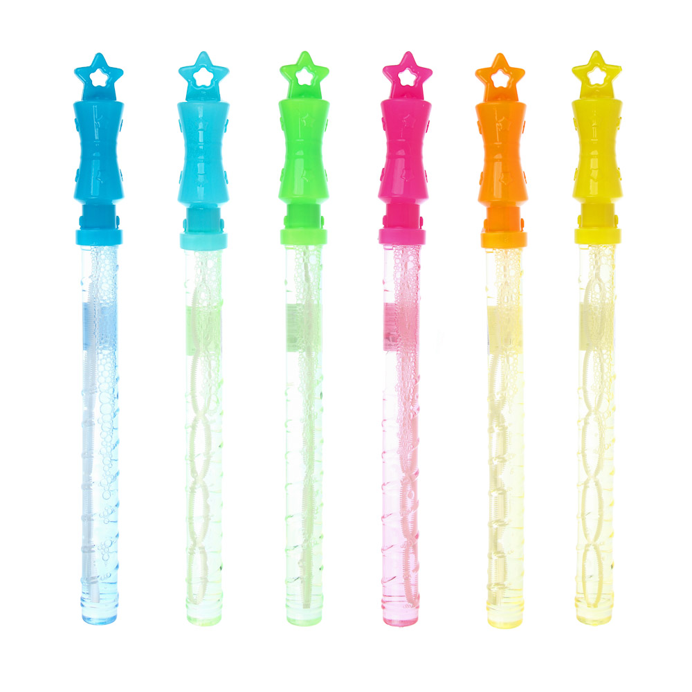 Мыльные пузыри с ручкой "Звёздочка", ИГРОЛЕНД, мыл. раствор 110мл - #1