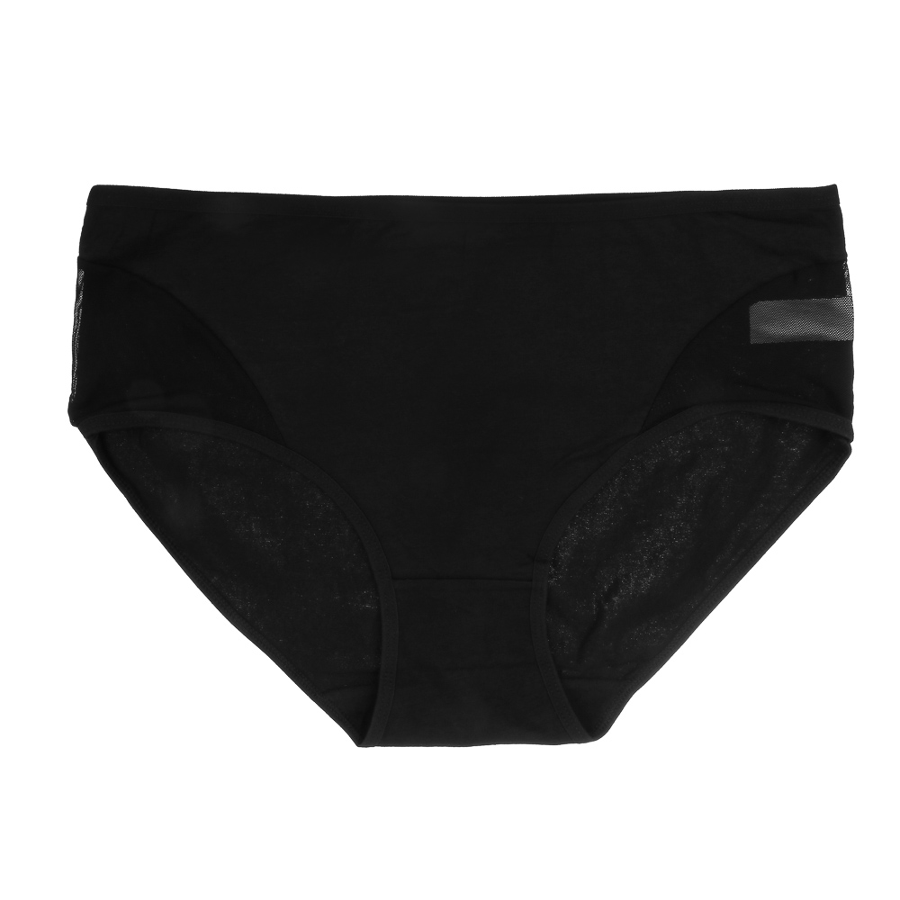 GALANTE Трусы женские макси с декором, р.52, 95%хлопок, 5%спандекс, черный, НБ25-15 - #1