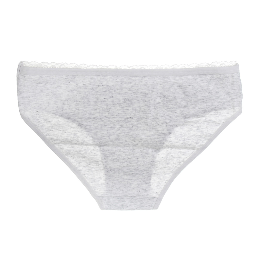 GALANTE Трусы-слипы женские с декором, р.46, 95%хлопок, 5%спандекс, серый НБ25-12 - #3