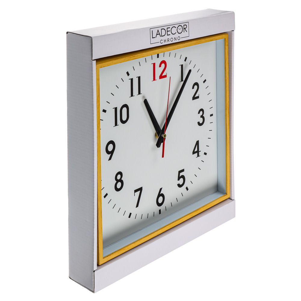 Часы настенные Ladecor Crono, 28 см, деревянная отделка, 2 дизайна - #5