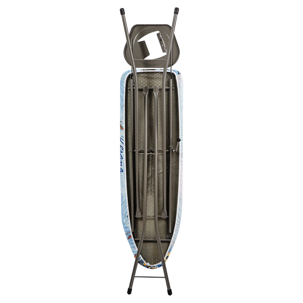 Доска гладильная, металл.сетка, 110x33см, регулир. высота до 95см, подставка под утюг, X-нога - #5