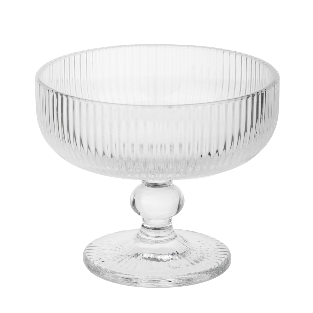 MILLIMI Бокал-креманка Грея, 250мл, стекло, прозрачный, рифленый - #2