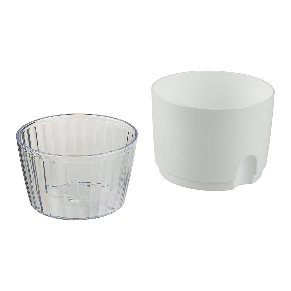 Горшок для цветов с поддоном "Аквадуэт" 1,5л, d13см, цв.белый - #4