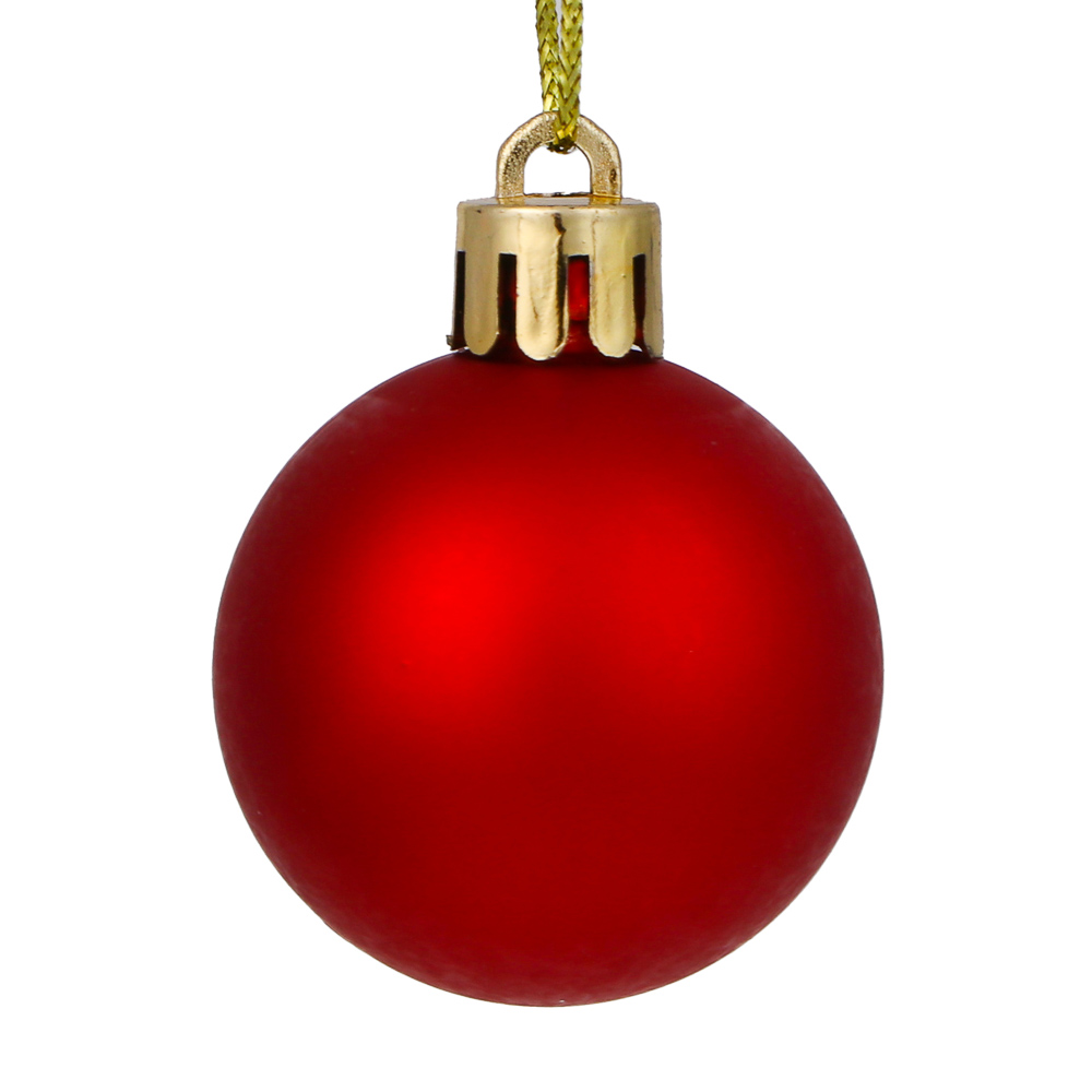 СНОУ БУМ Набор шаров 3 см, 18 шт, красный, 26-97 - #2