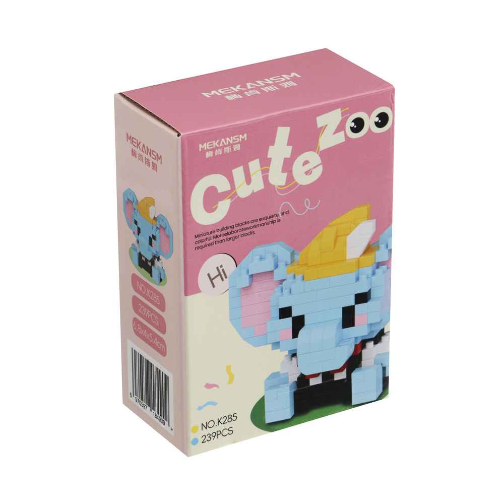 Конструктор мини 3D "Зверятки", ABS, 8х4,5х11,5см, 9 видов - #8