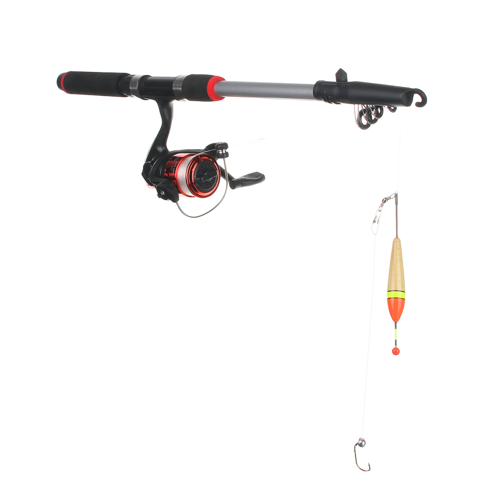 Набор рыболовный тм AZOR FISHING,(Удочка телескоп.,1,8м,тест 10-30 гр,катушка,леска,грузила,бусины) - #2