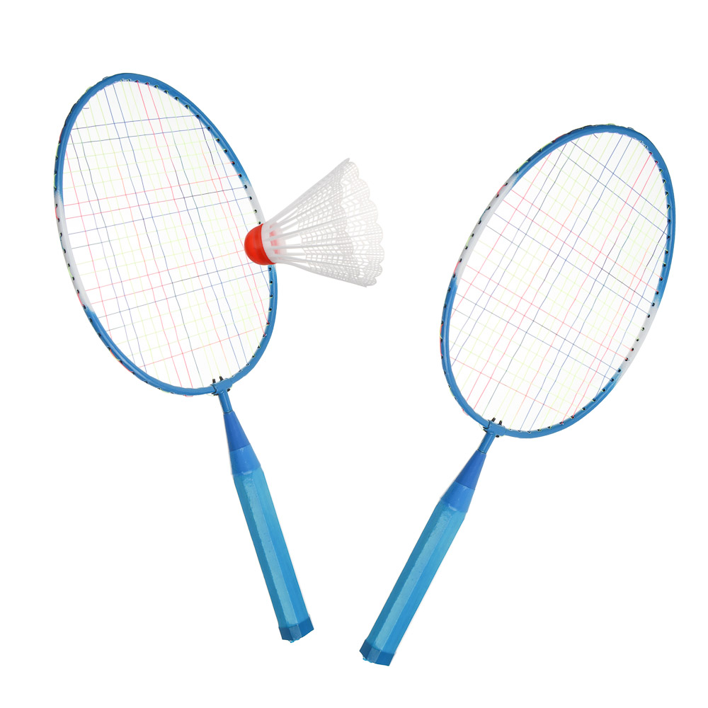 Набор для бадминтона для детей, тм BY SPORT, 2 ракетки, 2 волана, 1 мяч, пластик, 2 цвета - #2