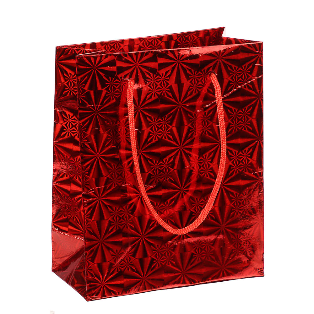 Пакет подарочный бумажный тм СНОУ БУМ 11,5x14,5x6,5 см, фольгированный, 6 цветов - #4