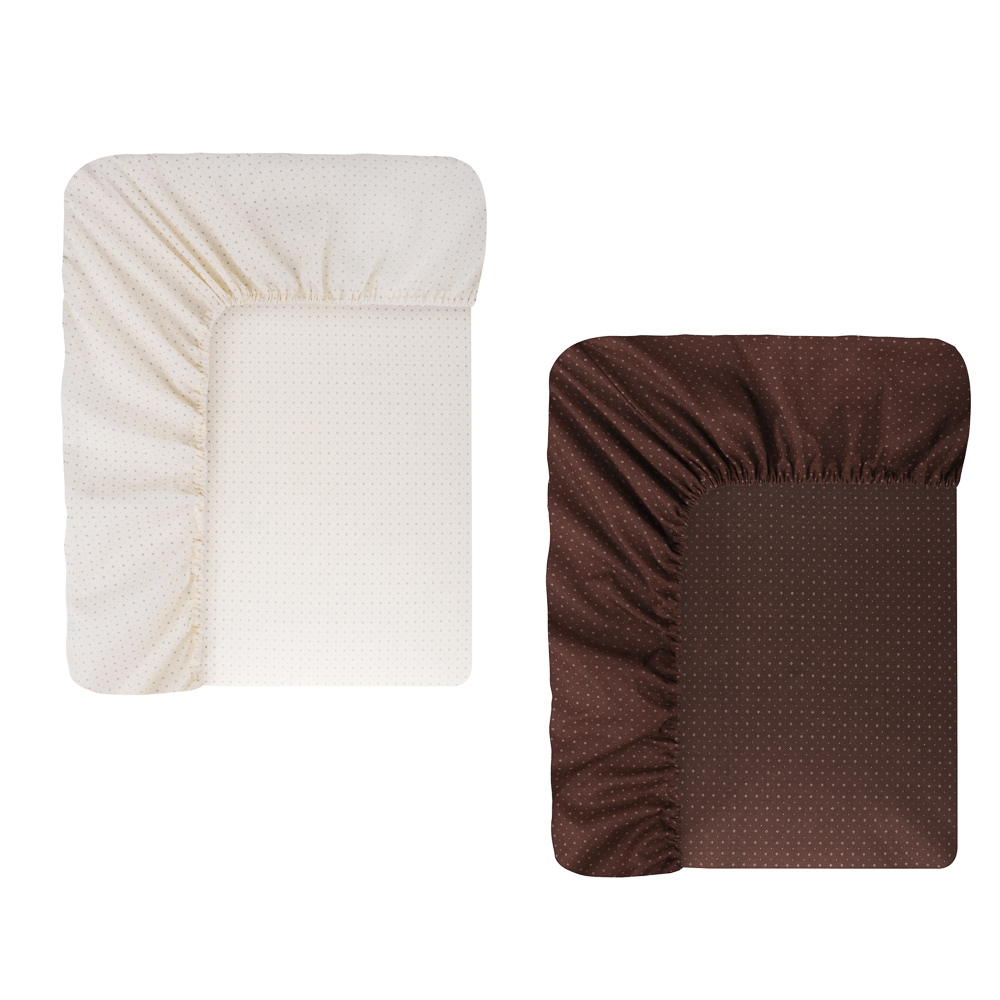 PROVANCE Мосс Простыня на резинке 160х200х20см, 100% хлопок, бязь, 2 дизайна - #2