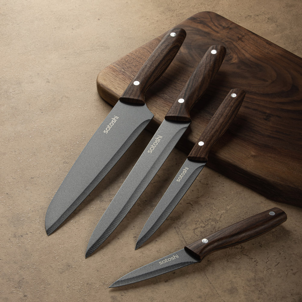 SATOSHI Меллер Нож кухонный универсальный 12,7см, нерж.сталь с антиналипающим покрытием - #9