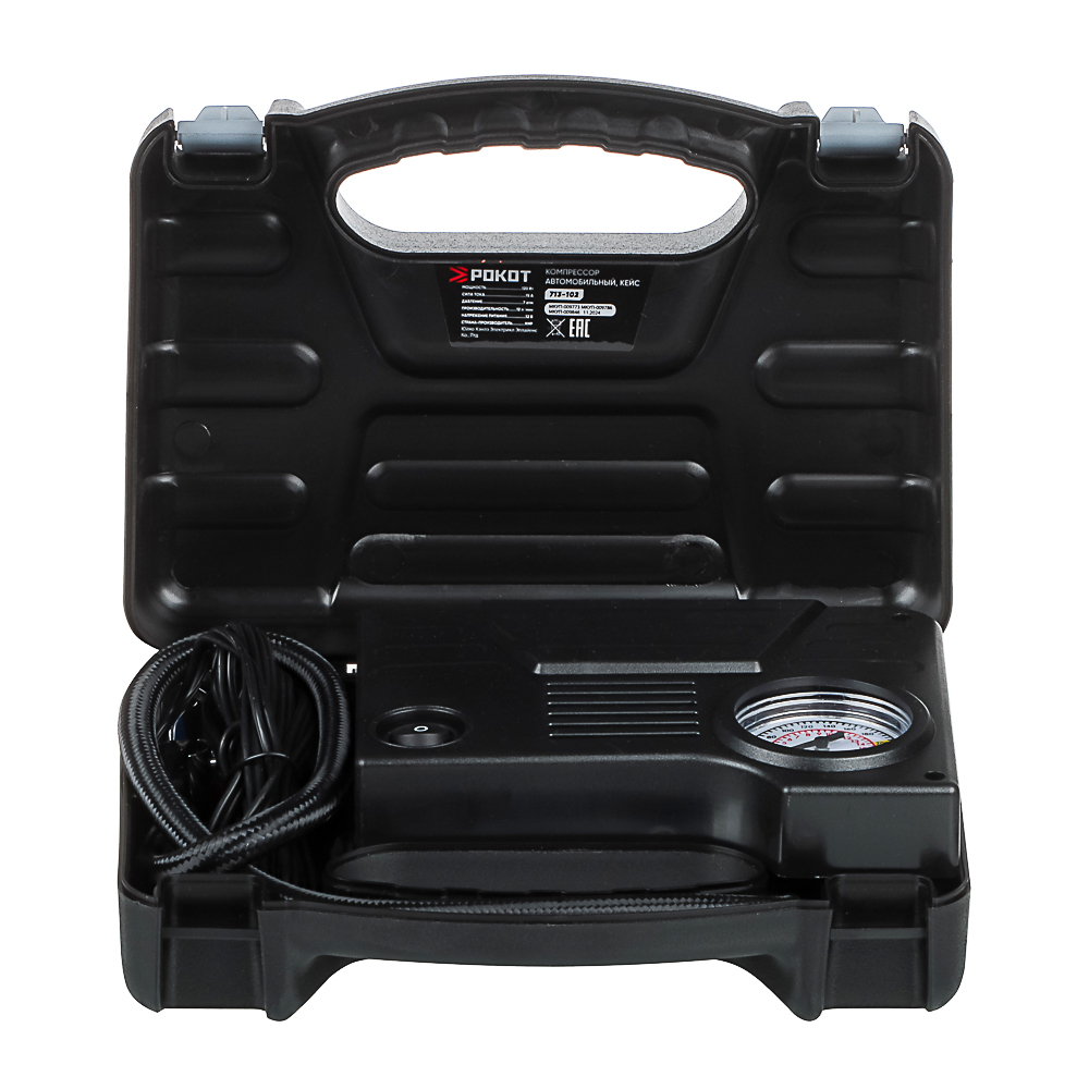 Компрессор автомобильный Кейс, 120Вт, 12л/мин - #2