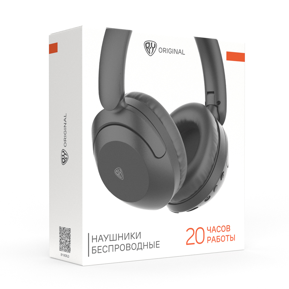 BY Наушники беспроводные полноразмерные FlexTunes, 400мАч, BT5.3, чёрный - #2