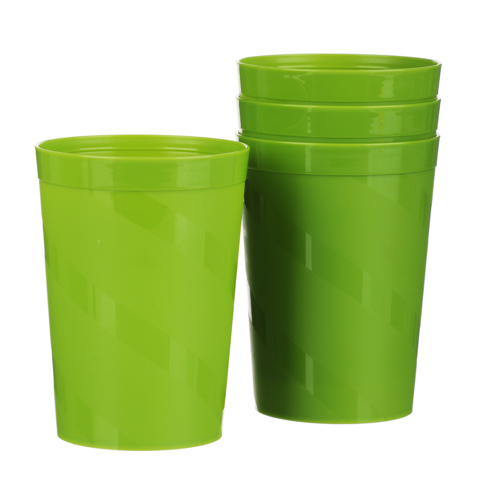 Набор посуды: кувшин 2л Practic с крышкой + стаканы 4шт 0,25л, пластик - #7