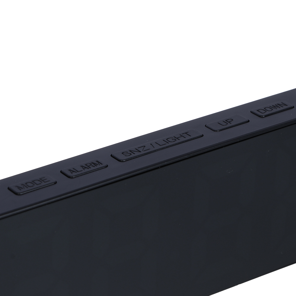 LADECOR CHRONO Будильник электронный, 8,2x5,5x3,3 см, 3xAAA, пластик, цвет корпуса черный - #4