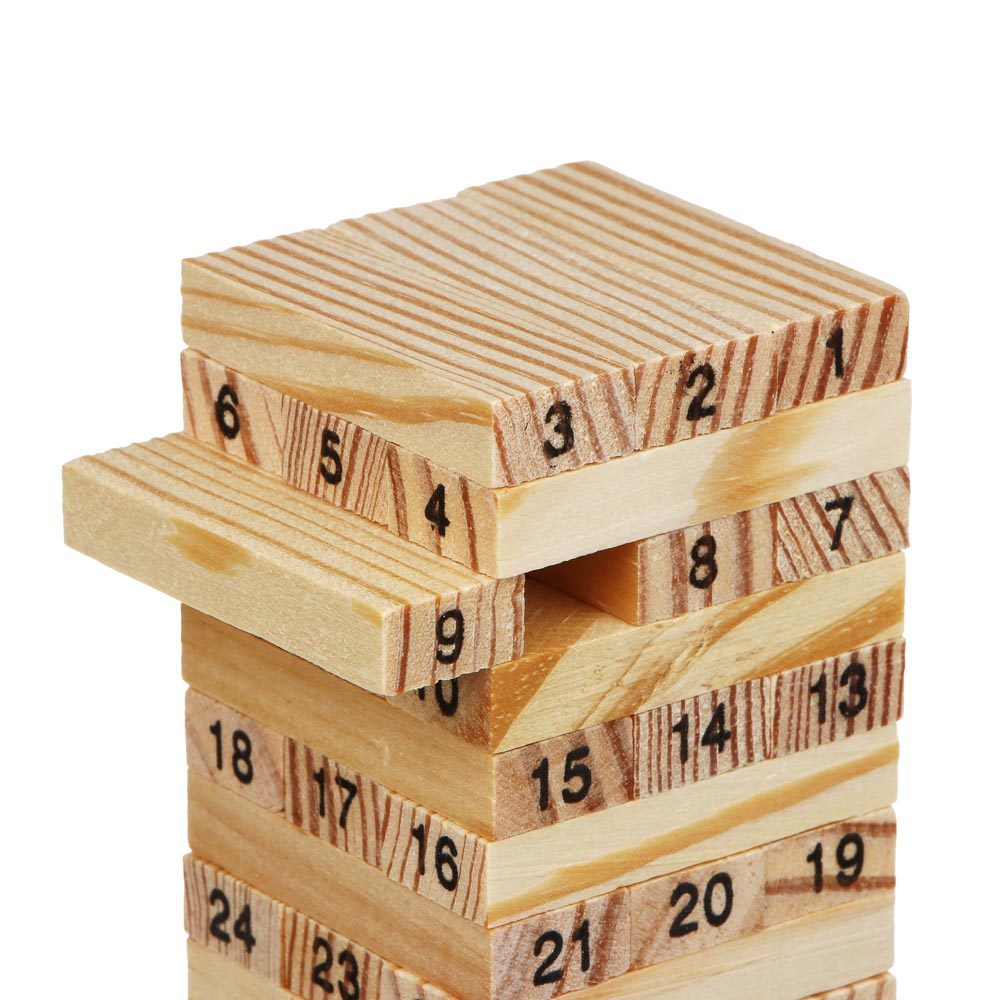 ИГРОЛЕНД Настольная игра "Падающая башня", дерево, 5,5х5,5х18,5см - #3