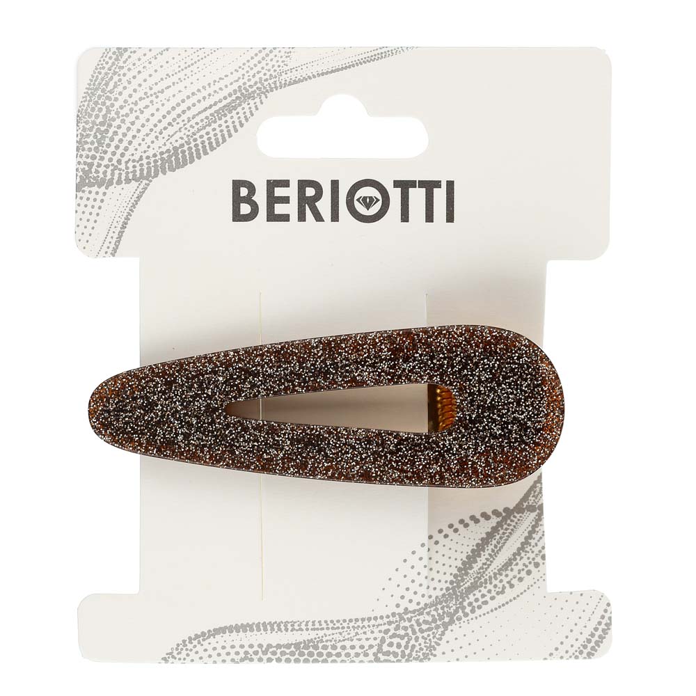 Зажим для волос Beriotti с глиттером - #5