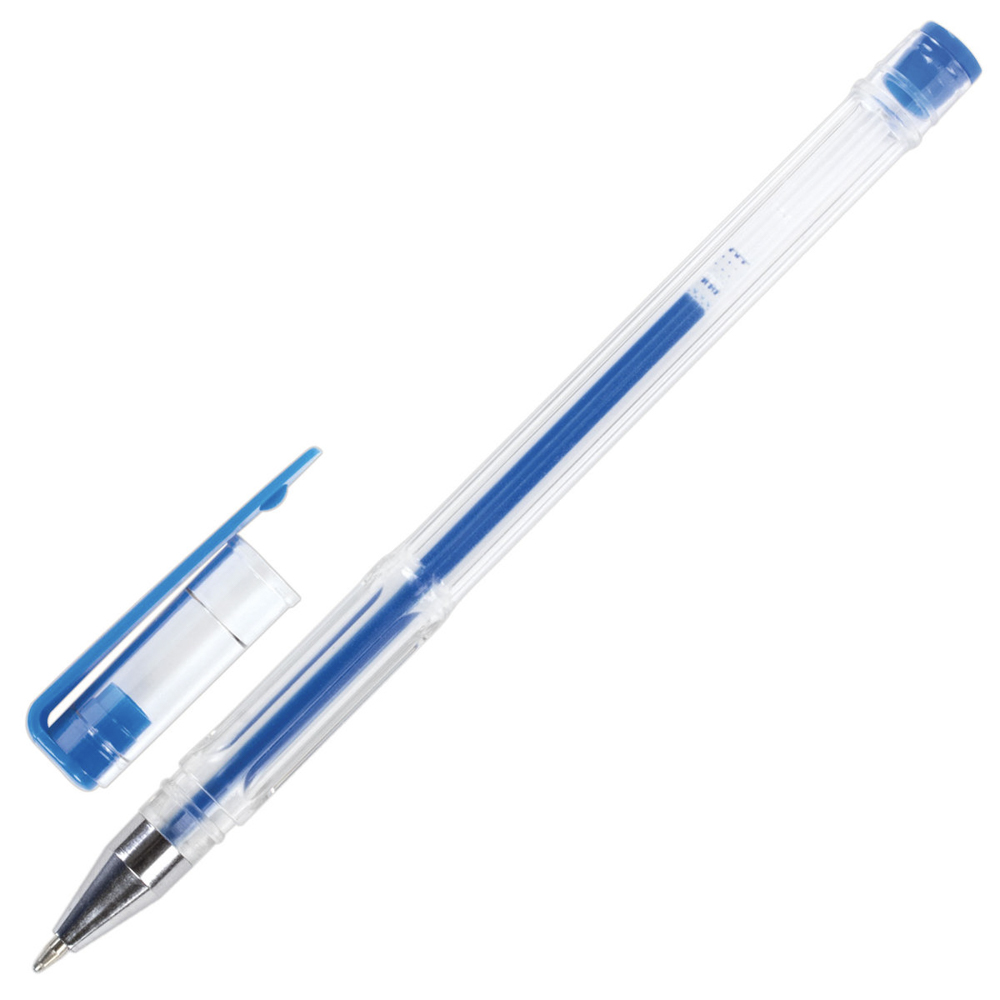 Набор гелевых ручек, 6 цветов, неоновые чернила, прозр. корпус, 0,7 мм, линия письма 0,5 мм, 142798 - #3