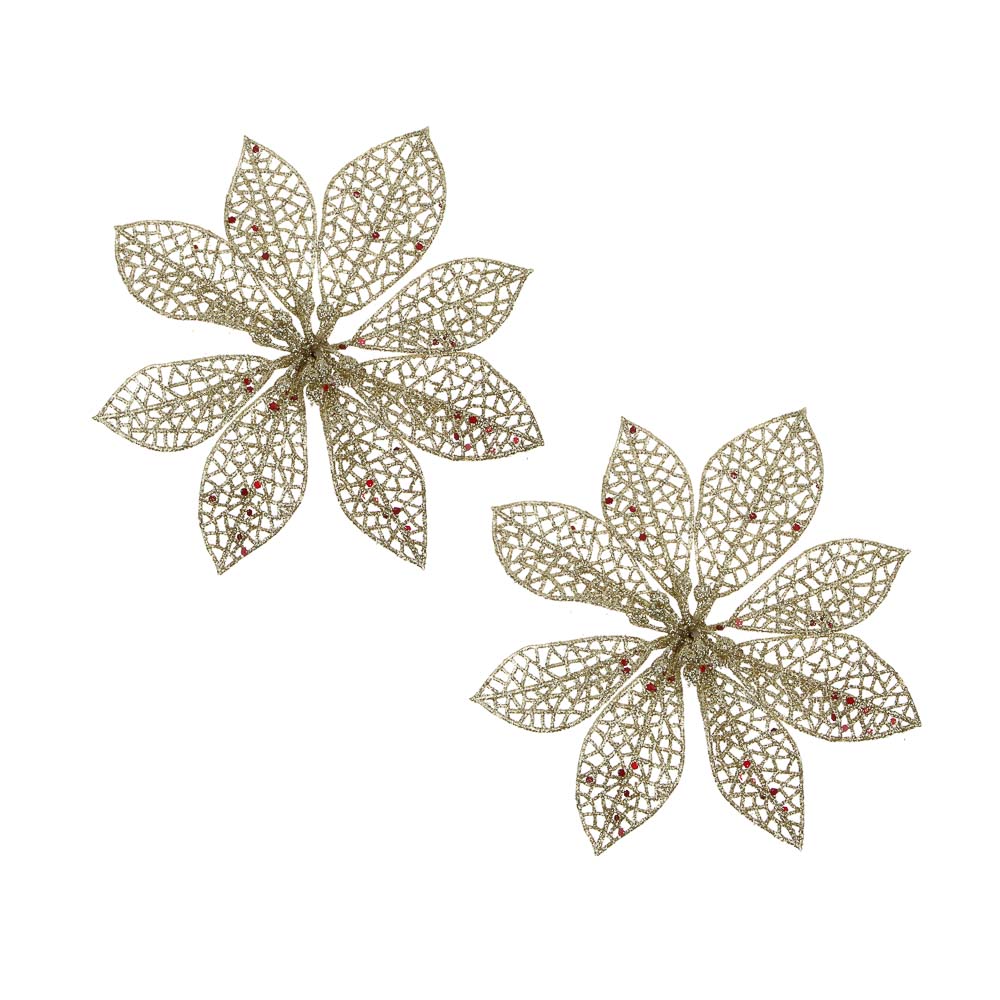 СНОУ БУМ Цветы на прищепке 13x13см 2 шт - #1